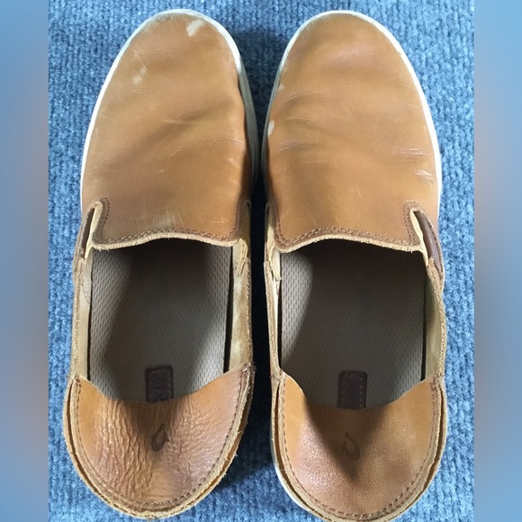 Olukai brown leather casual shoes ladies size 7 - Picture 6 of 8